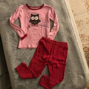 EUC Carter's Toddler Owl Long Sleeve with Pants Pajama Set Sz 2T